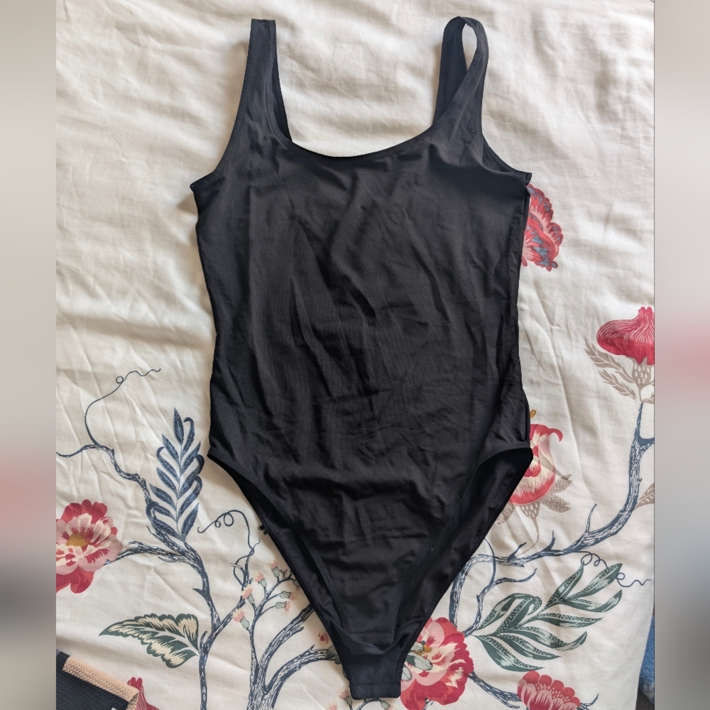 Jezebel Black Bodysuit Tank NWOT